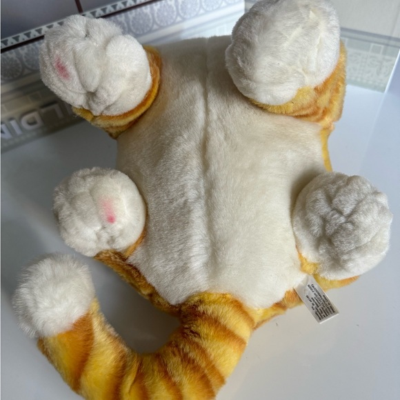 Fat Cats Orange Tabby Cheshire Grin Smile Novelty Inc Stuffed Plush Garfield - Picture 7 of 10